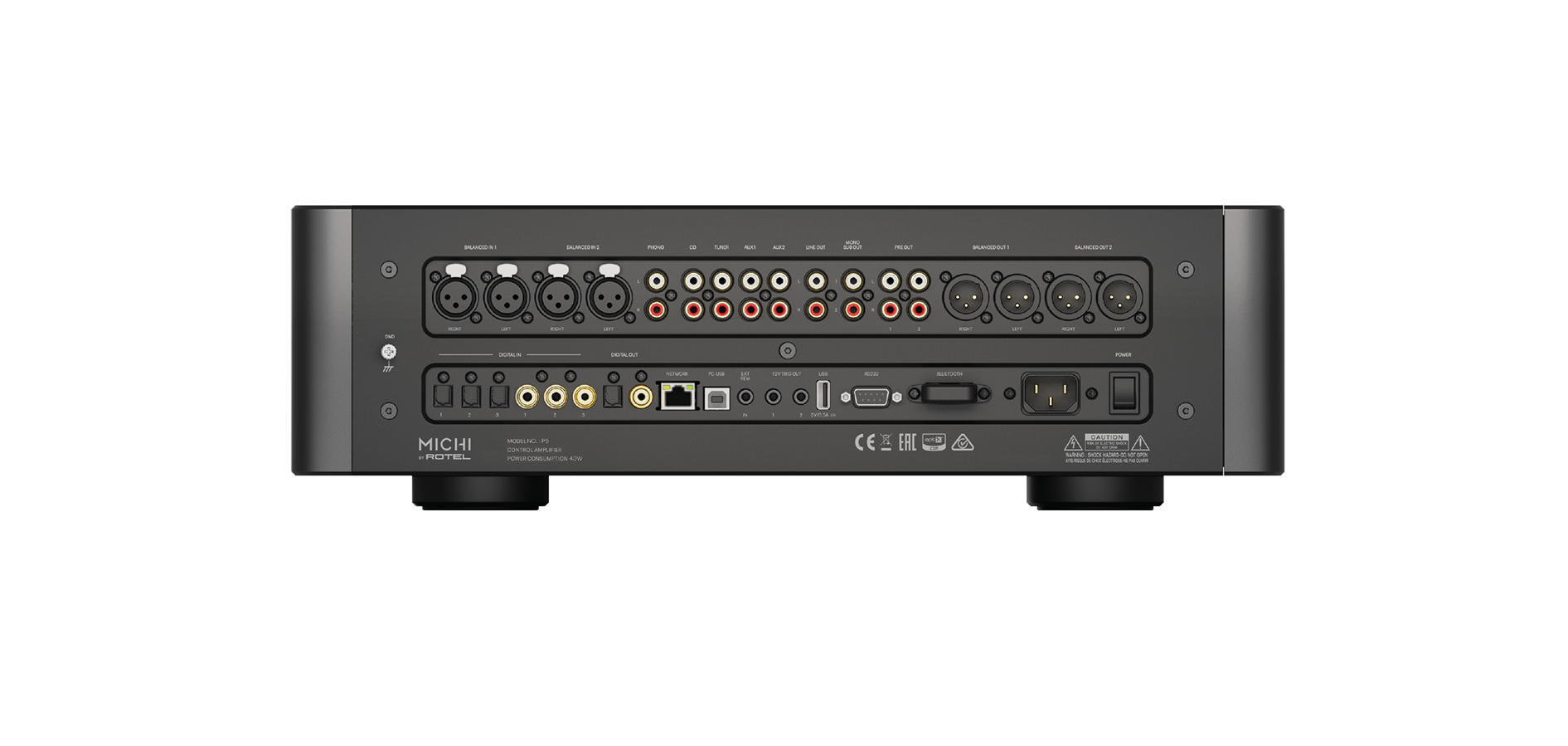 Michi P5 Preamp back